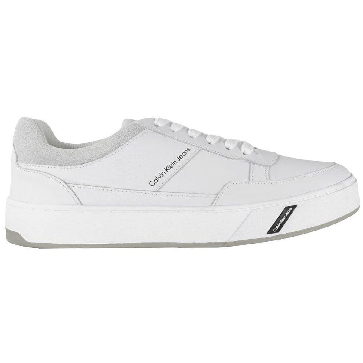 Tênis Calvin Klein CKJ Palito Basico Masculino - Branco Menor preço em Tênis Calvin Klein CKJ Palito Basico Masculino - Branco