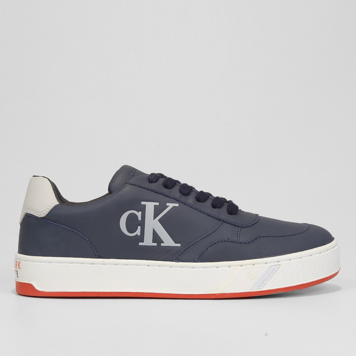 Tênis Calvin Klein Jeans Palito Embossed Masculino - Marinho Menor preço em Tênis Calvin Klein Jeans Palito Embossed Masculino - Marinho