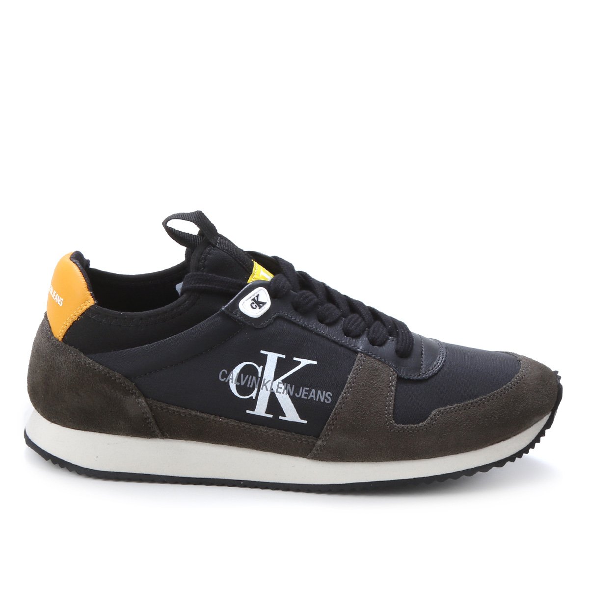 Tênis Calvin Klein Jogger Nylon Re Iss Masculino - Preto Menor preço em Tênis Calvin Klein Jogger Nylon Re Iss Masculino - Preto