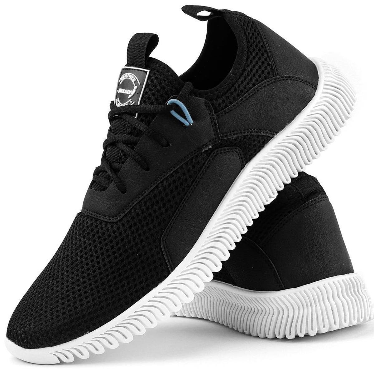 Tênis Caminhada Sport Impulsion Masculino - Preto Menor preço em Tênis Caminhada Sport Impulsion Masculino - Preto