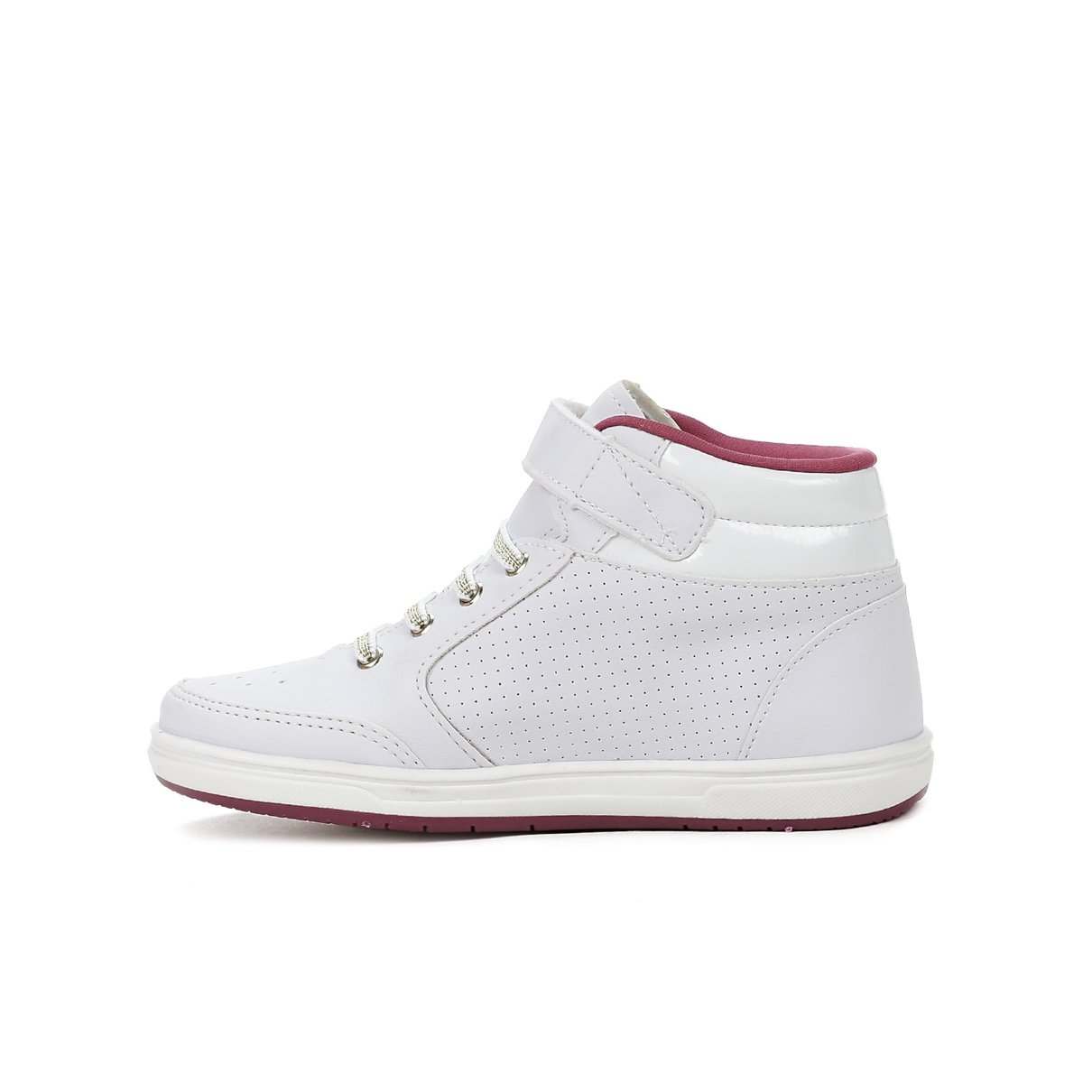 Tenis Infantil Capodarte Cano Alto Ziper Branco - Marcas