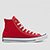 Tênis Cano Alto Converse Chuck Taylor All Star Unissex - Vermelho+Branco