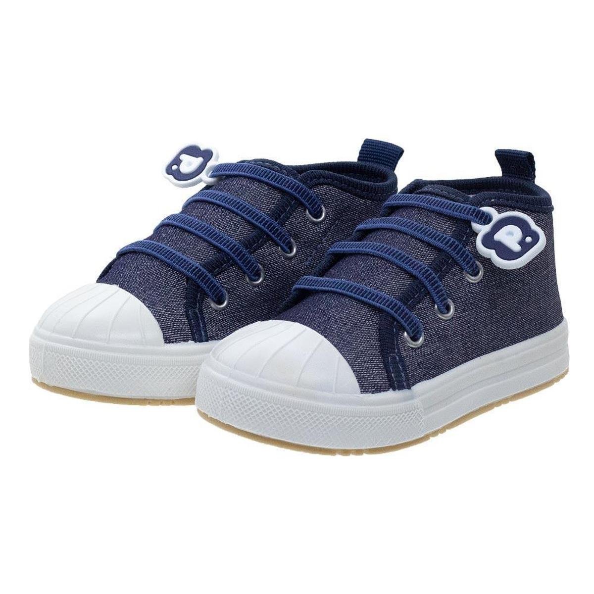 Tênis Cano Alto Infantil Menino Pimpolho Star 120075C Jeans Zattini