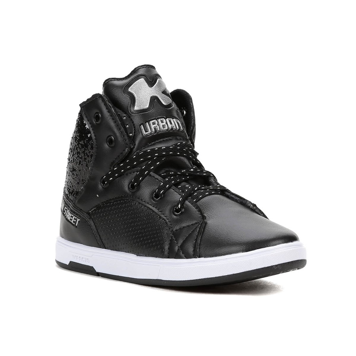 Tênis Cano Alto Infantil Para Menina - Preto - Preto | Zattini