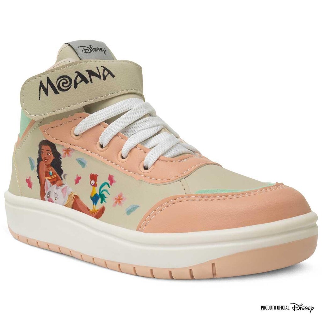 Tênis Cano Alto Moana Infantil 28ao35 Disney Original11.156j