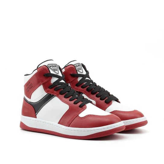 Tênis Cano Alto Quiz Sneakers - Vermelho