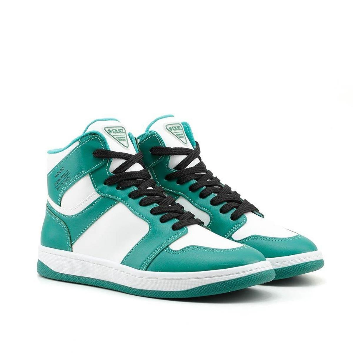 Tênis Cano Alto Quiz Sneakers - Verde Menor preço em Tênis Cano Alto Quiz Sneakers - Verde