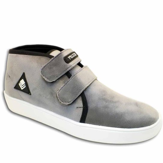 Tênis Cano Alto Velco Trilupy Feminino - Cinza