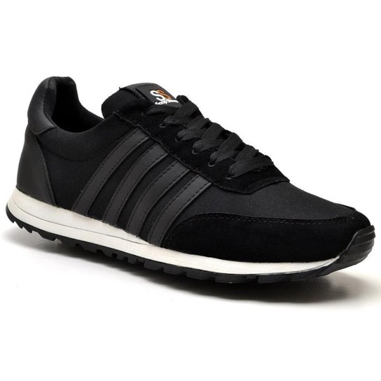 Tênis Cano Baixo Casual Masculino - Preto | Zattini