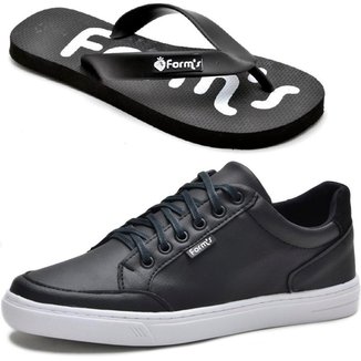 Tênis Cano Baixo Form's + Chinelo Masculino