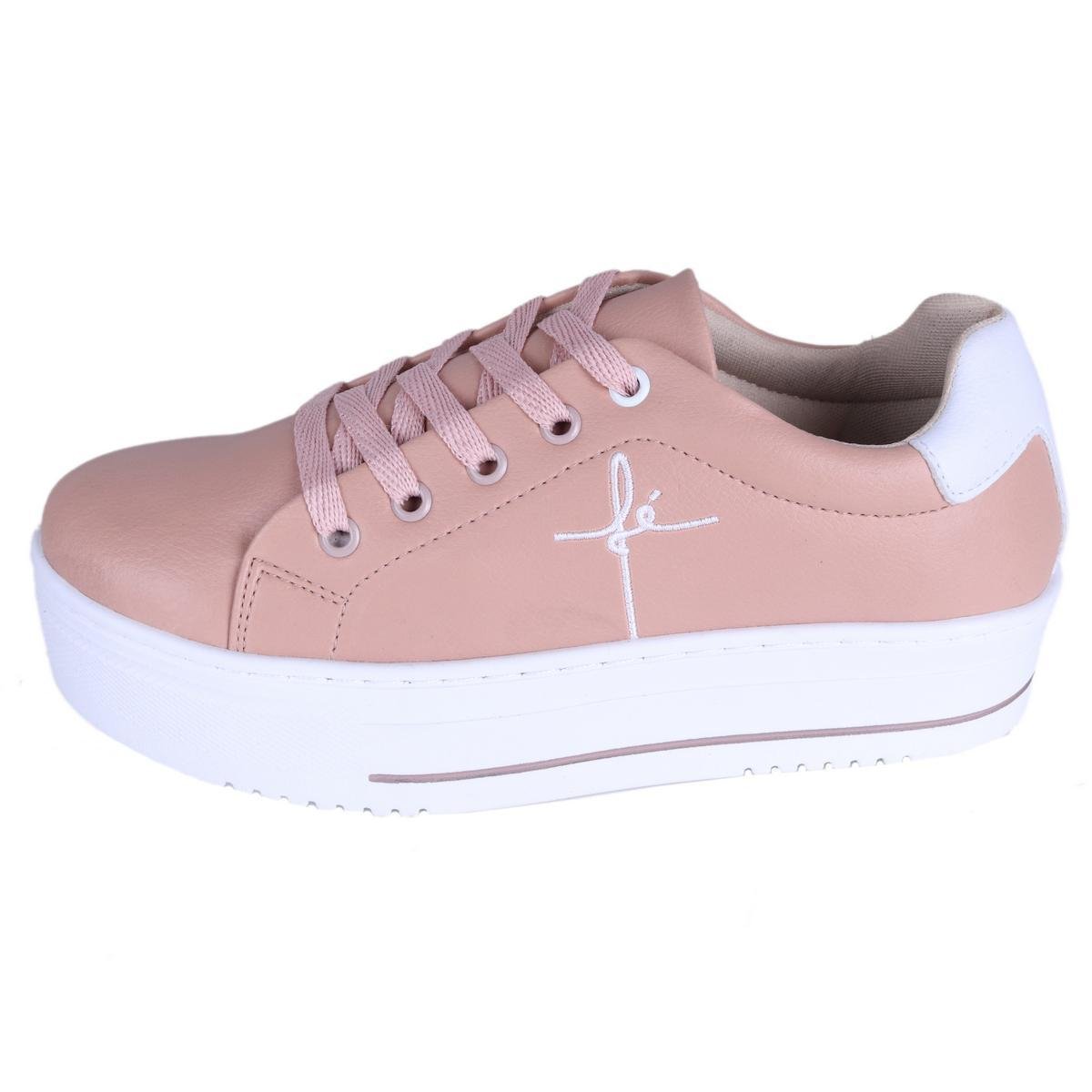 Tênis Cano Curto Macio Cadarço Conforto Dia A Dia Selten Feminino - Rosa |  Zattini