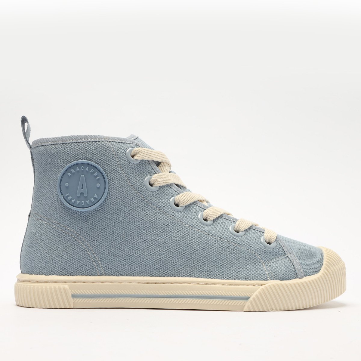 Tênis Cano Médio Anacapri Feminino - Azul Menor preço em Tênis Cano Médio Anacapri Feminino - Azul