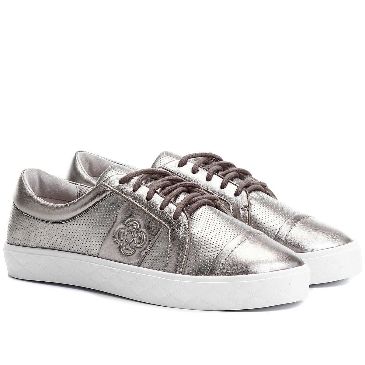 Tênis Capodarte Logo - Prata | Zattini