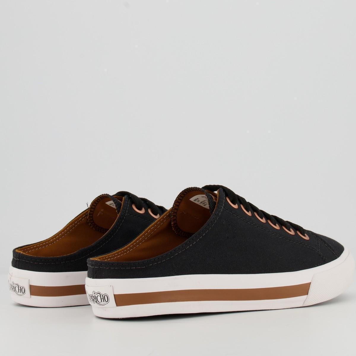 Tênis Capricho Mule Canvas Feminino - Preto | Zattini