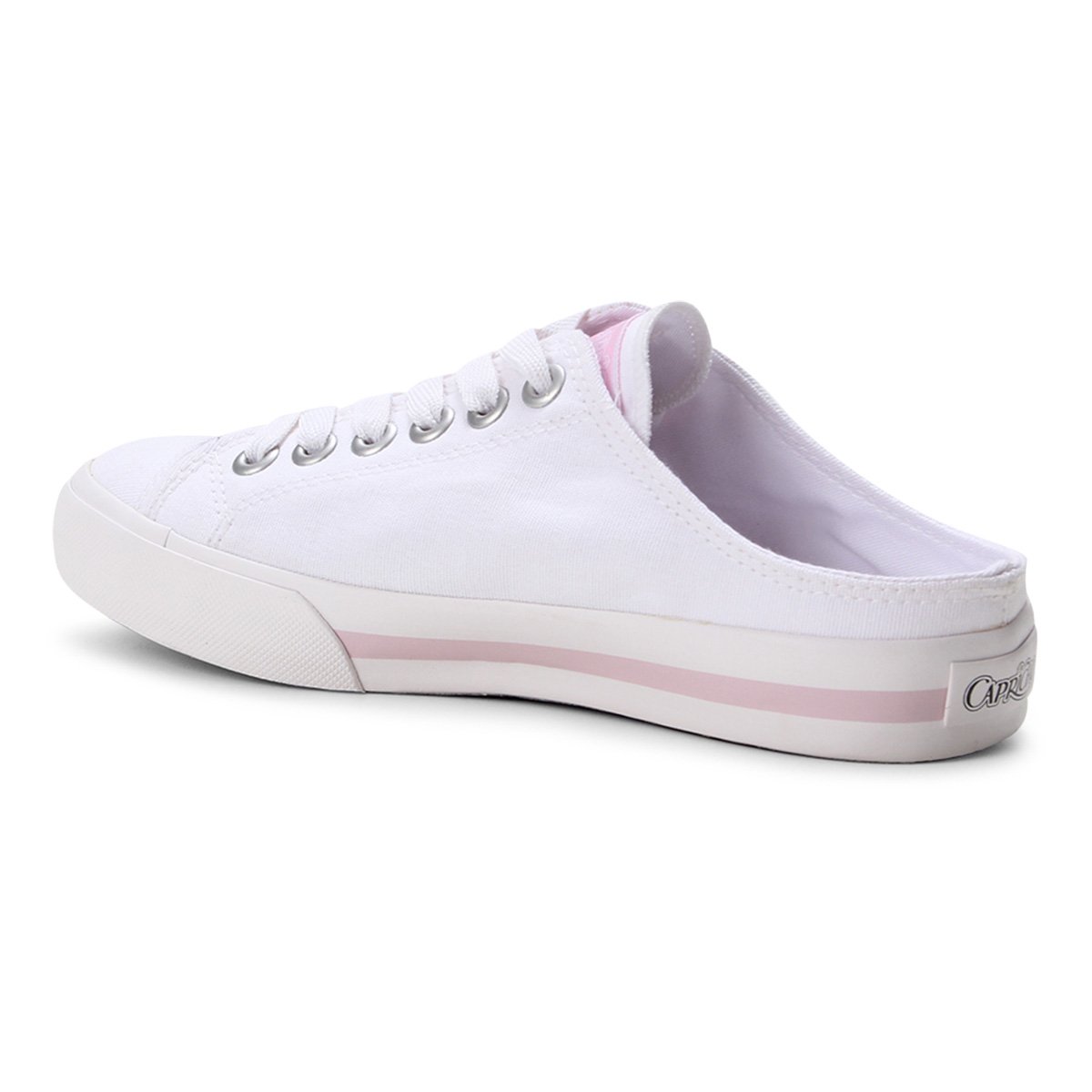 Tênis Capricho Mule Canvas Feminino - Branco | Zattini