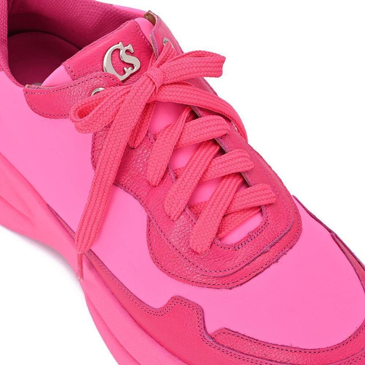 Tênis Carmen Steffens Chunky Monocromatico Feminino - Rosa | Zattini