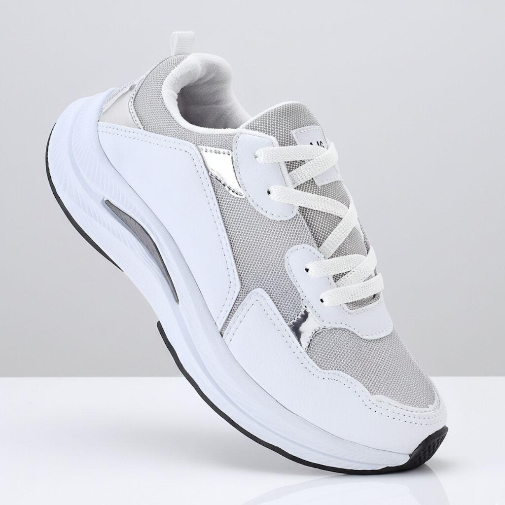 Tênis Casual Branco Preto Masculino Feminino Unissex Leve Confortável Caminhada Academia Dia a Dia