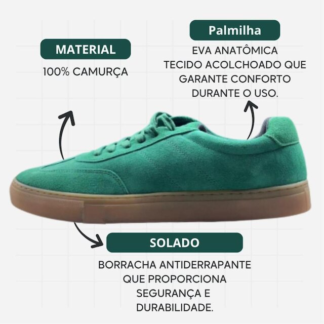 Tênis Casual Calvin Klein Project Camurça Masculino