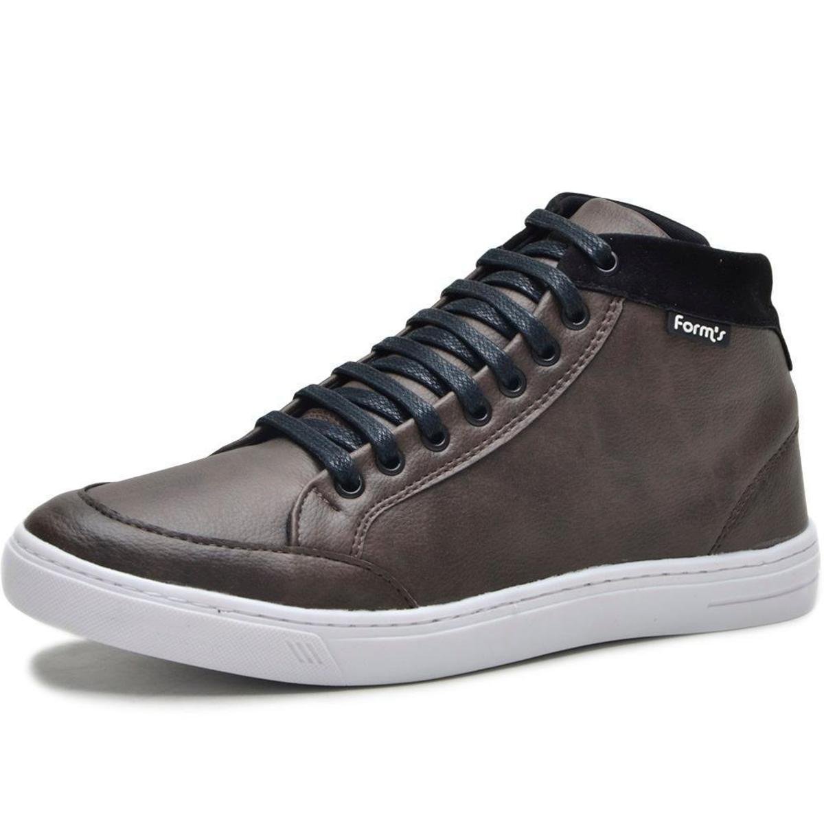 Tênis Casual Cano Alto Masculino Form's Menor preço em Tênis Casual Cano Alto Masculino Form's