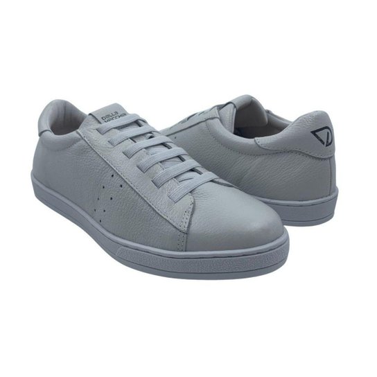 Tênis Casual Couro Dalla Vecchia Branco 20170393 - Branco 42