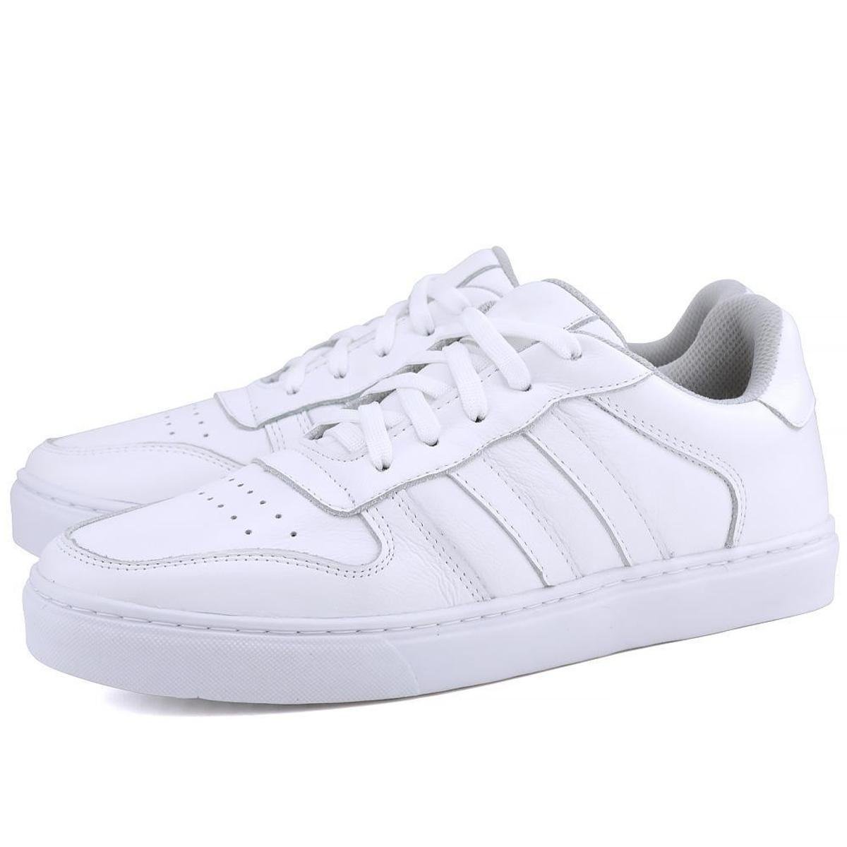Tênis Casual em Couro Masculino Mr. Gutt Branco Menor preço em Tênis Casual em Couro Masculino Mr. Gutt Branco