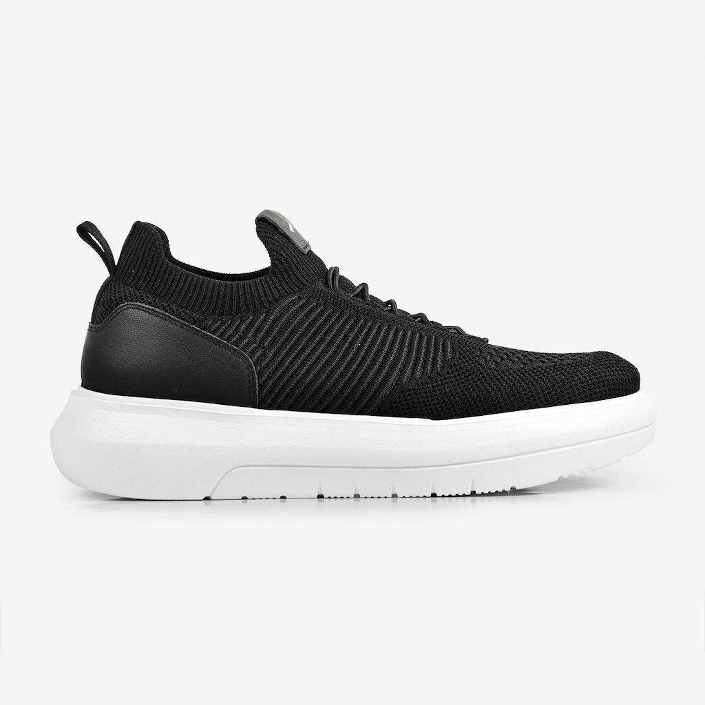 Tênis Casual Energy de knit Calce Fácil Preto Ferracini