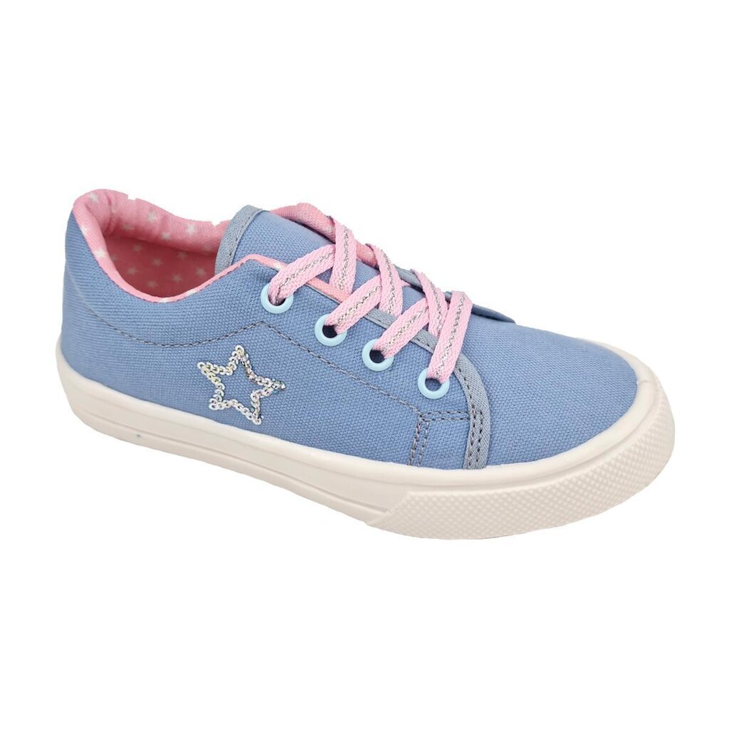 Tênis Casual Estiloso Detalhe Star Menina Blitzz Azul 33/34