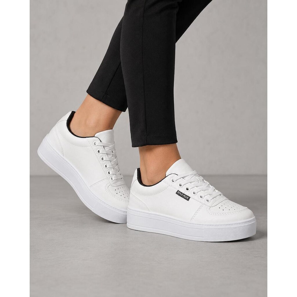 Tênis Casual Feminino Confortável Leve Polo Plus Passeio