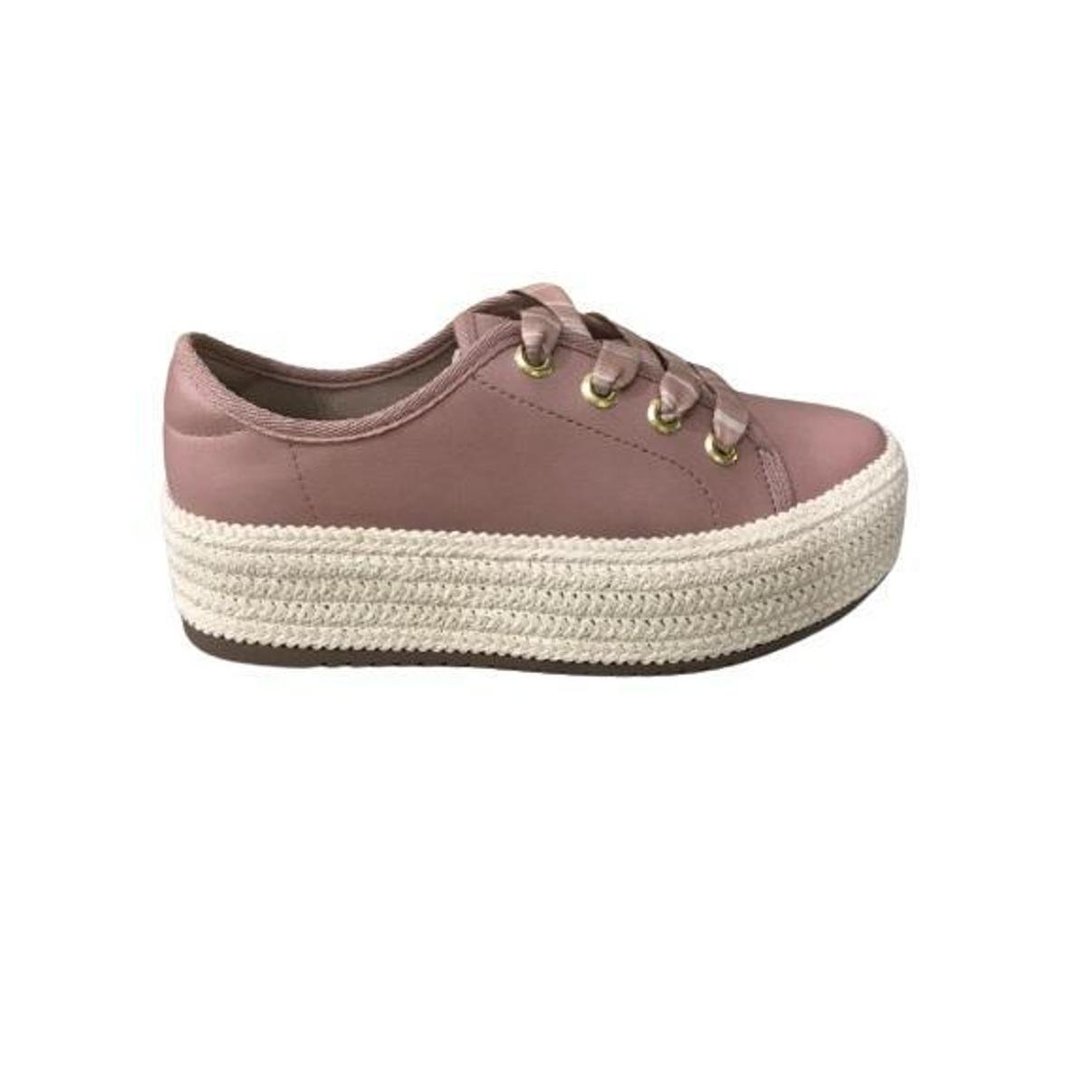 Tênis feminino flatform 2025 cordas beira rio