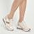 Tênis Casual Feminino Via Marte Anabela Salto Sneaker - Bege