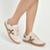 Tênis Casual Feminino Via Marte Confortável Urbano Sintético - Bege