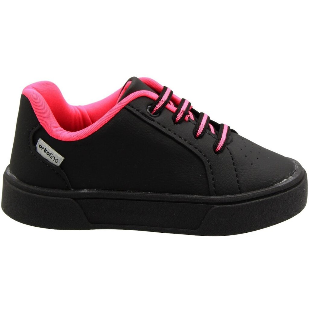 Tênis Casual Infantil Cadarço Elástico Ortofino Basic Meninas