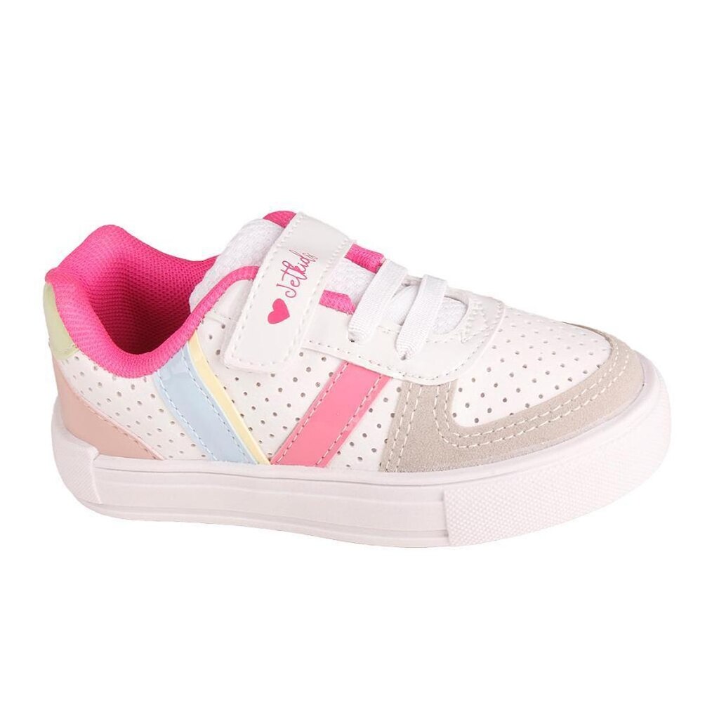 Tênis Casual Infantil Em Velcro  Feminino Jet Kids 30086 Bb