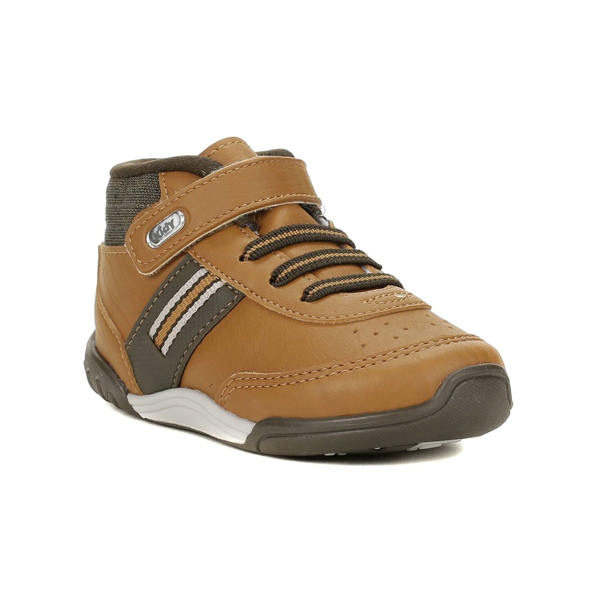 Tênis Casual Infantil Para Bebê Menino - Caramelo/verde - Caramelo Menor preço em Tênis Casual Infantil Para Bebê Menino - Caramelo/verde - Caramelo