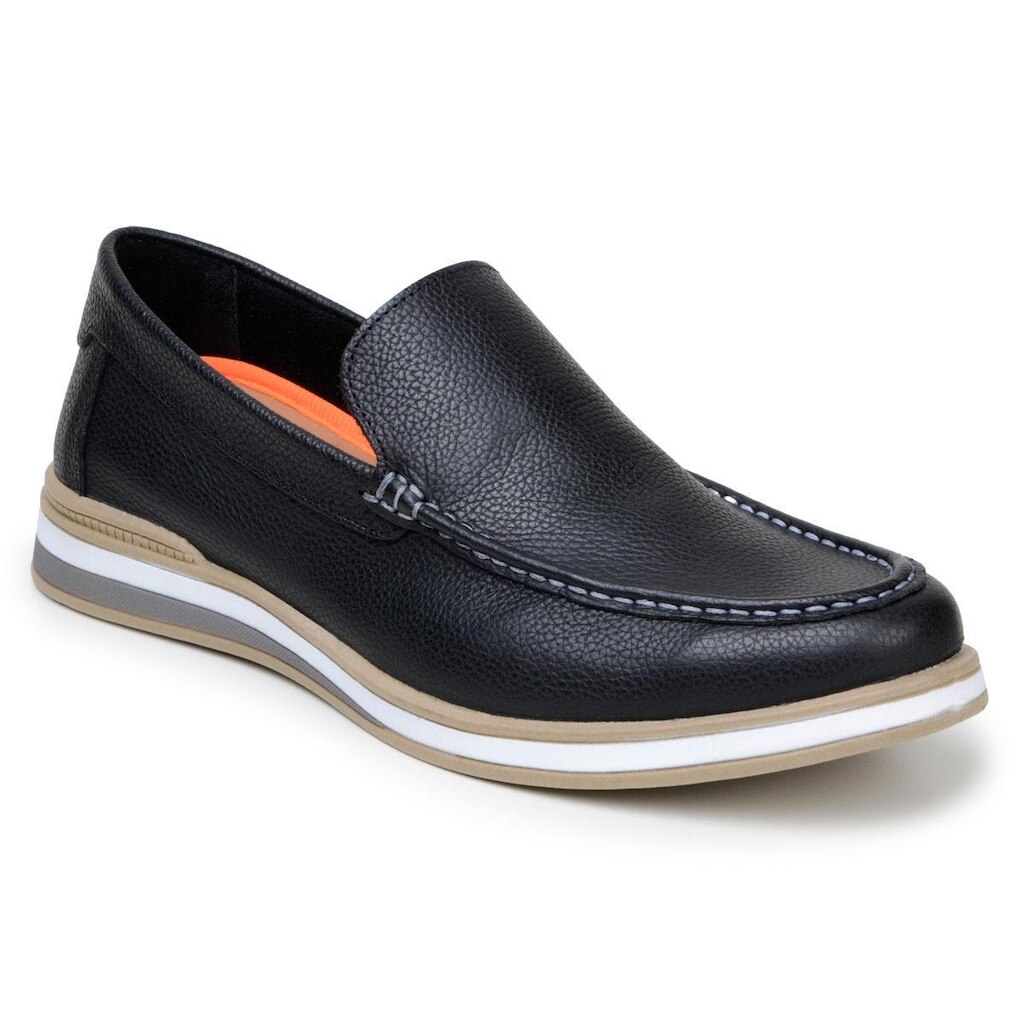 Tênis Casual Loafer Moderno Couro Legítimo Confortável