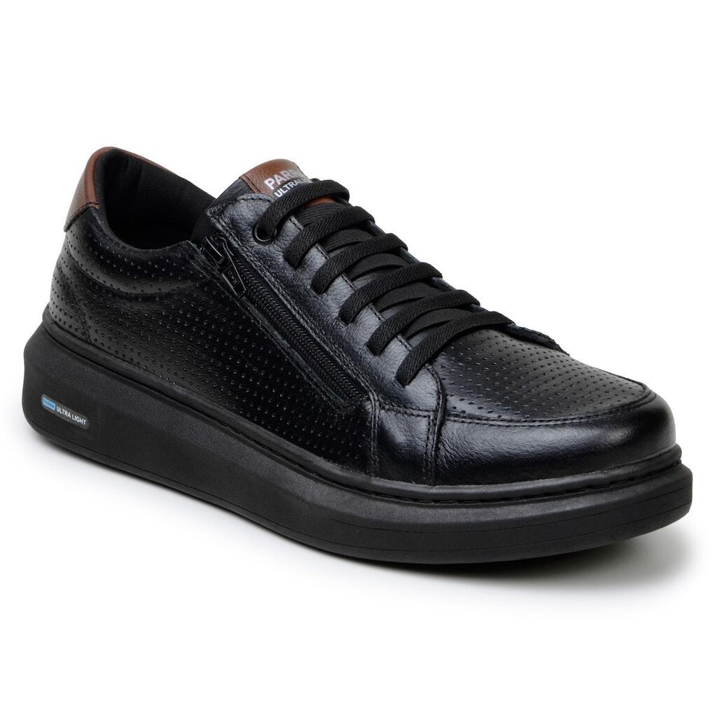 Tenis Casual Masculino 100% Couro Legitimo Original Ziper Confortavel Calce Facil Parra Boots
