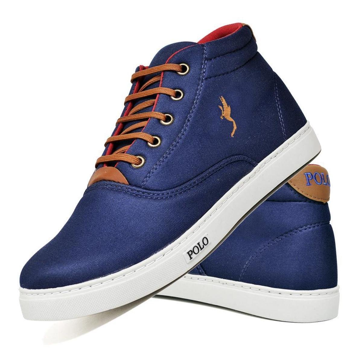 Tênis Casual Masculino Cano Alto Confortável Leve Macio Menor preço em Tênis Casual Masculino Cano Alto Confortável Leve Macio
