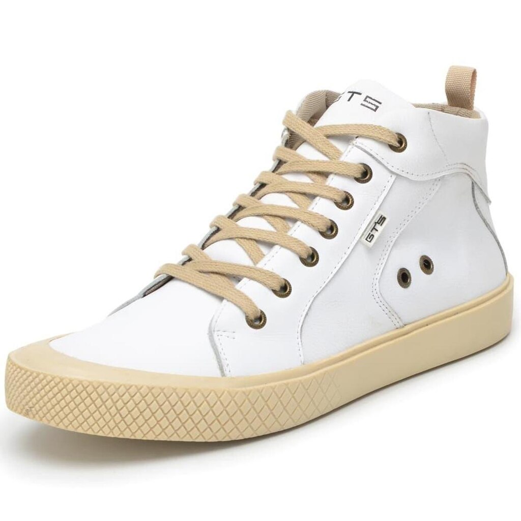 Tenis Casual Masculino Cano Alto de Couro Francashoes Urban NS