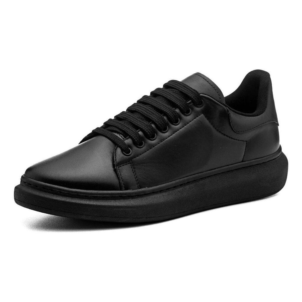Tênis Casual Masculino Couro Solado Alto Conforto