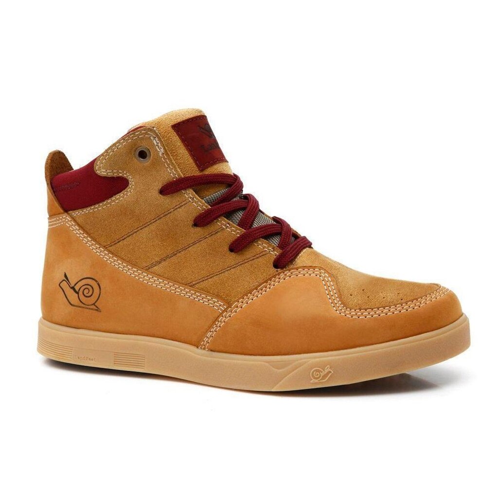 Tênis Casual Masculino Moderno Landfeet 100% Couro Alta Qualidade Maior Durabilidade