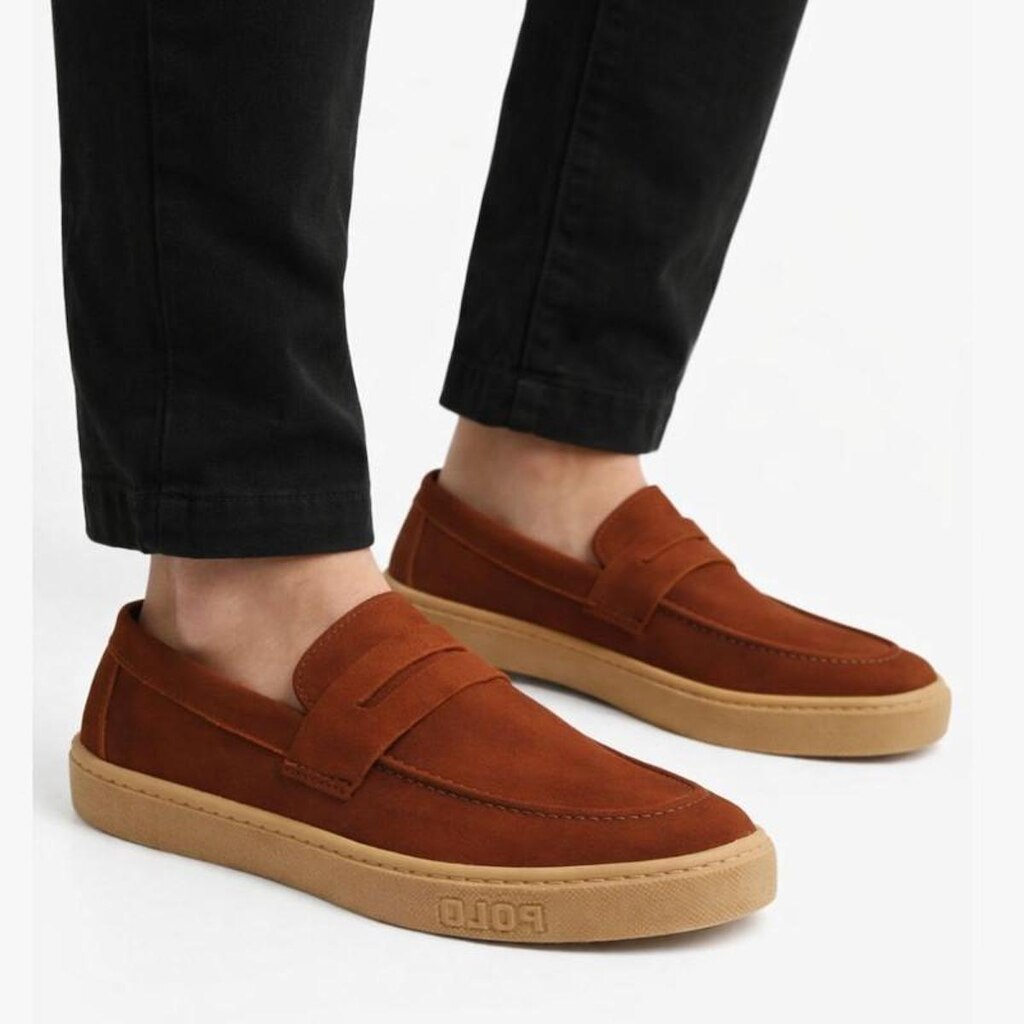 Tênis Casual Masculino Polo CWB em Couro Super Macio e Confortável 4000