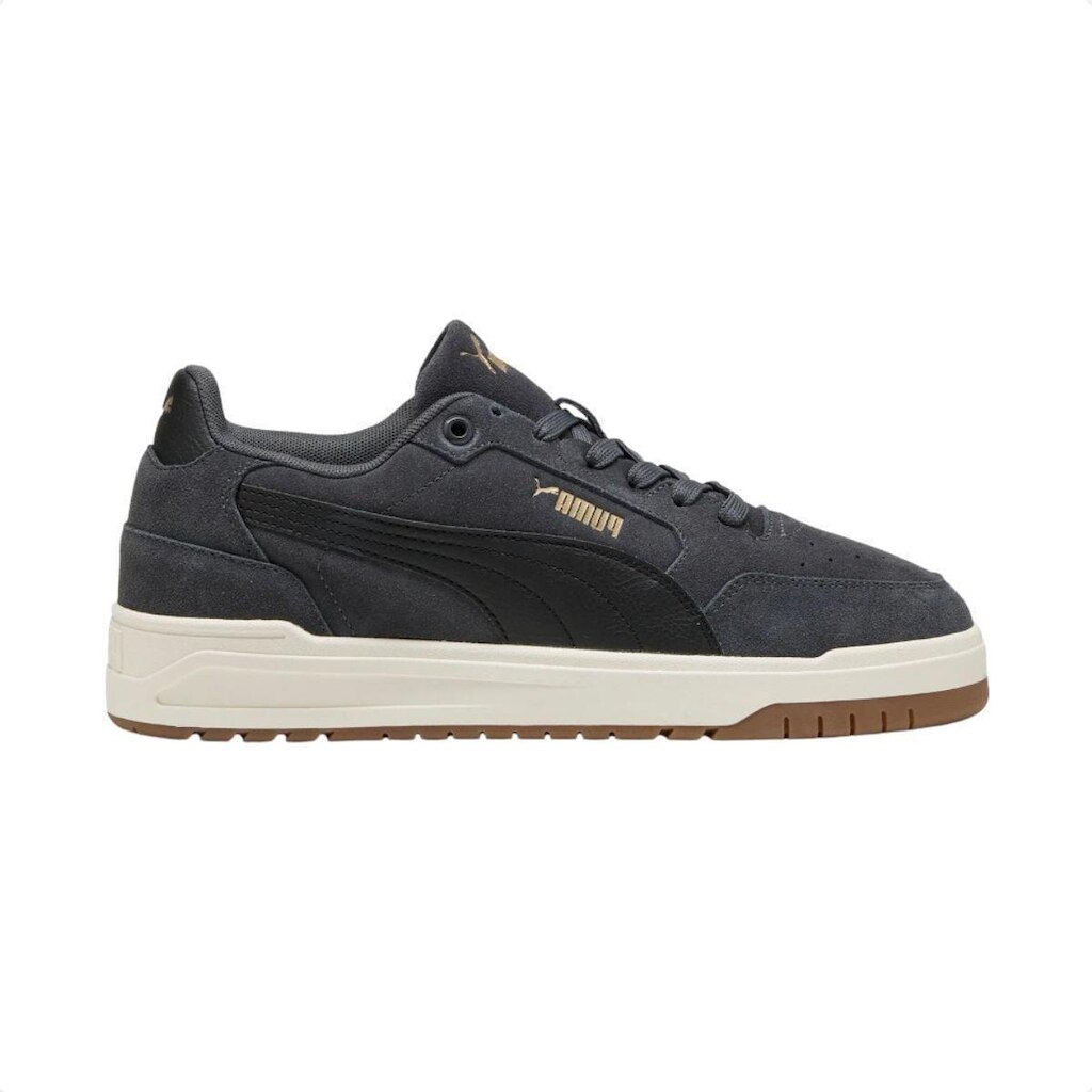 Tênis Casual Masculino Puma Shuffle Downtown Sd Preto Dusky Gray-Black-Gold 37