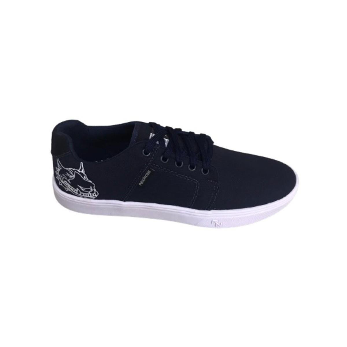 Tenis Casual Masculino Skatista Red Nose RNAM508 - Marinho+Branco Menor preço em Tenis Casual Masculino Skatista Red Nose RNAM508 - Marinho+Branco