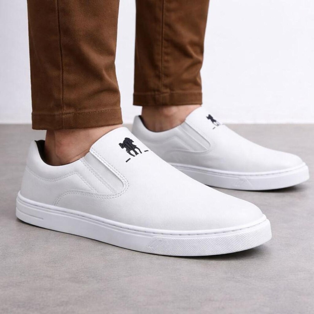 Tênis Casual Masculino Slip On Calçe Facil Polo CWB Adulto e Infantil Street 02