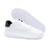 Tênis Casual Masculino Sola Alta 4cm Streetwear Dia a Dia - Branco+Preto