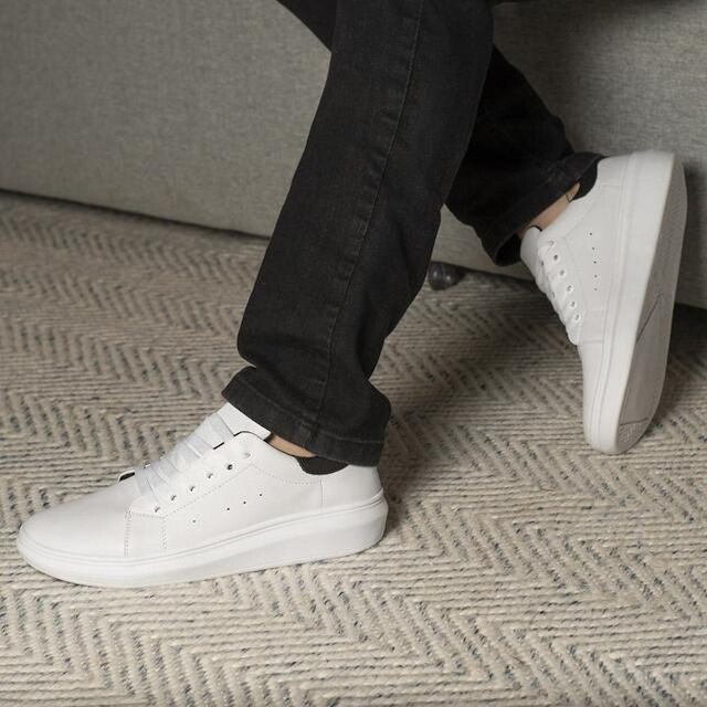 Tênis Casual Masculino Sola Alta 4cm Streetwear Dia a Dia