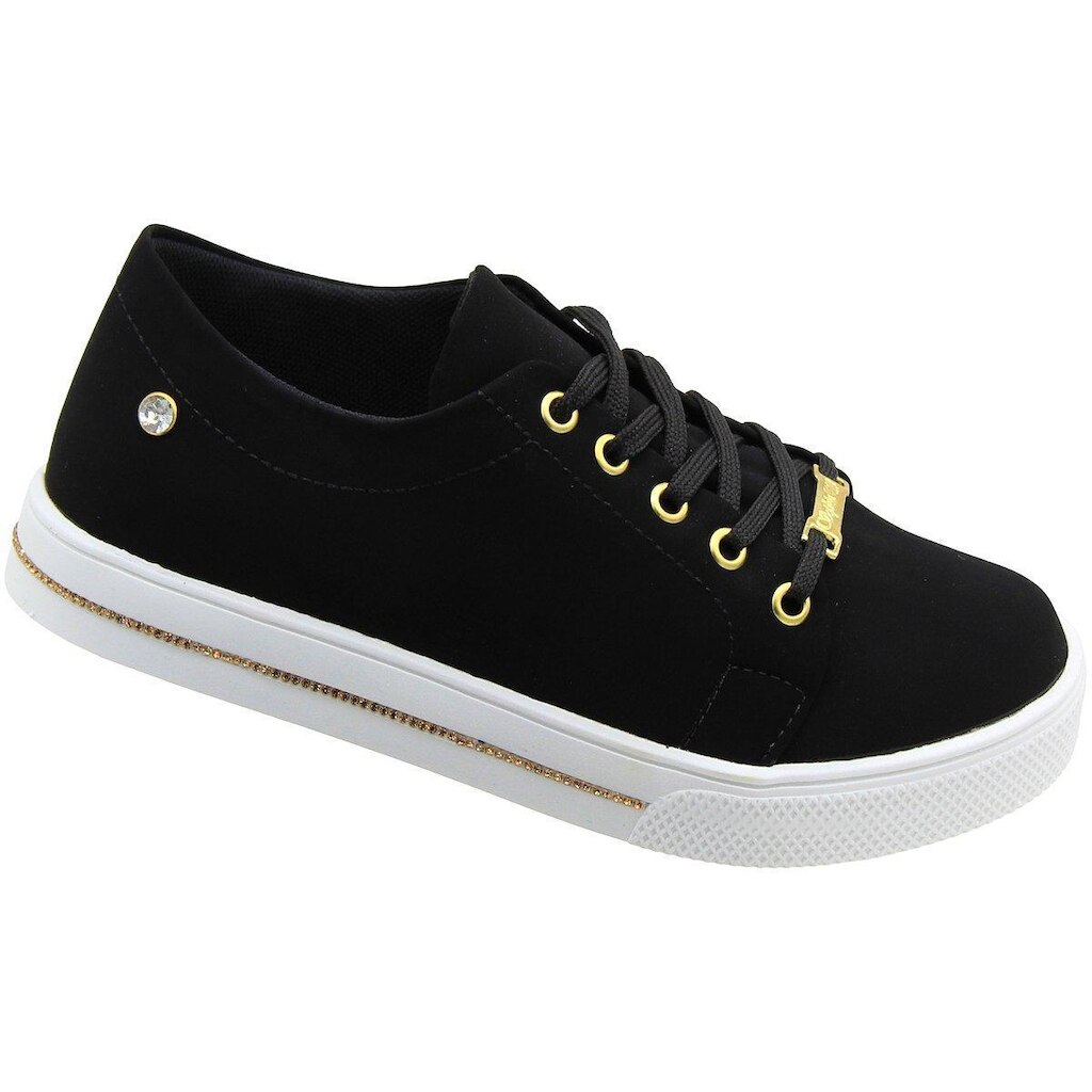 Tênis Casual Plataforma Sophia Almeida Aplique Strass Solado Feminino