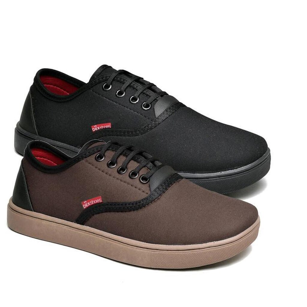 Tenis Casual Sapatenis Masculino Polo de Tecido com Bordado