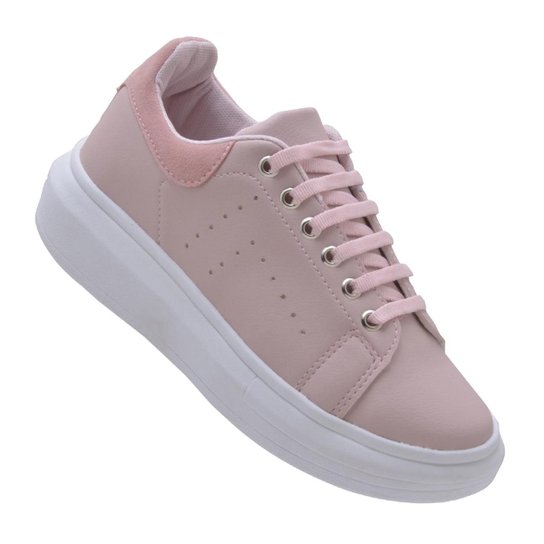 Tênis Casual Sbelta Feminino - Rosê