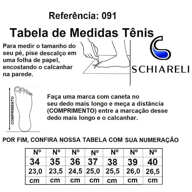 Tenis Casual Schiareli Confortavel Macio Leve Cadarco Feminino